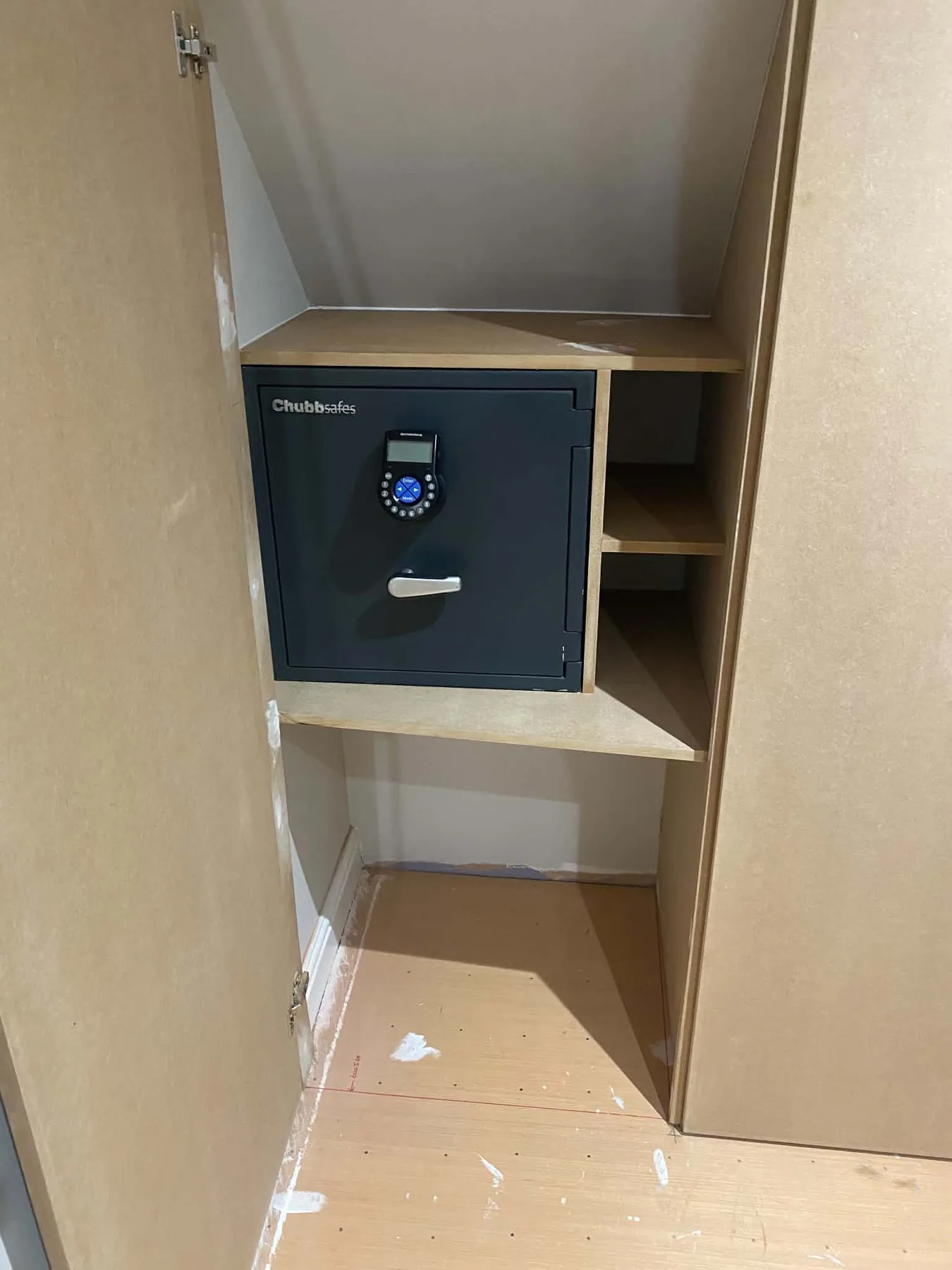 Discreet positioning in a domestic property